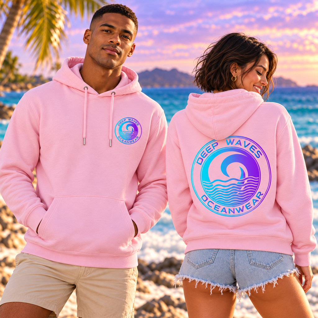 Deep Waves Unisex Pullover Hoodie