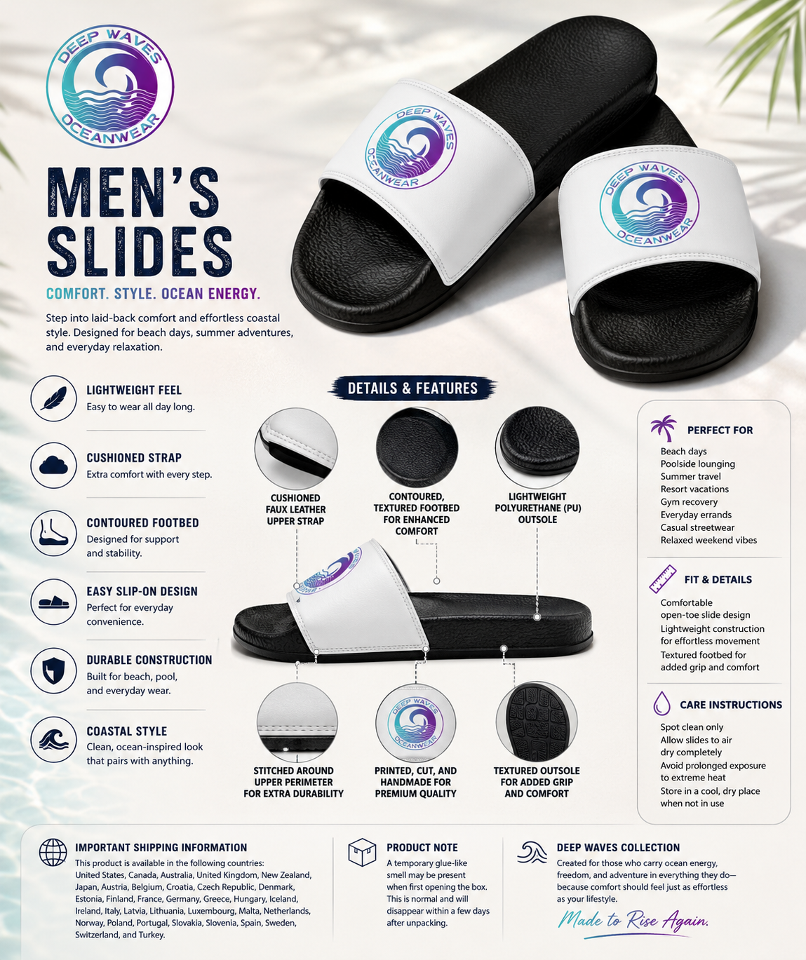 Deep Waves Men's Slides