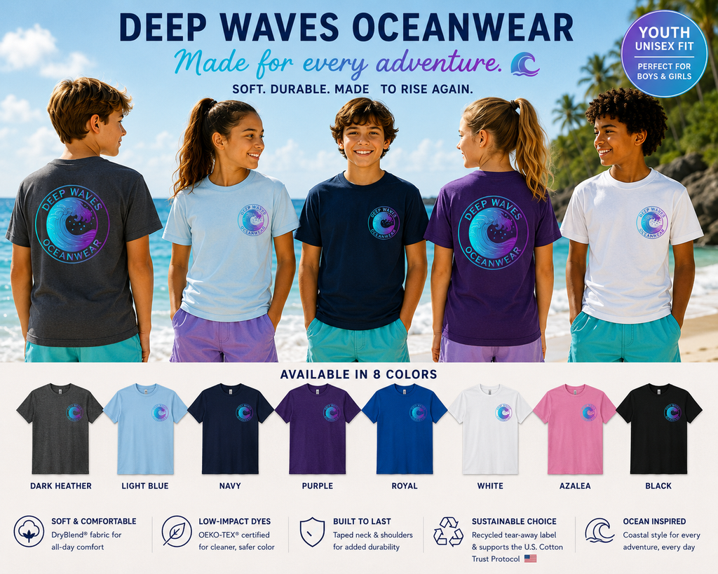 Deep Waves Logo Youth Tee