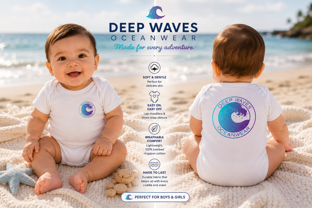 Deep Waves Logo Infant Bodysuit