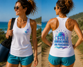 Soul Awakening In Progress Racerback Tank — Sunrise White