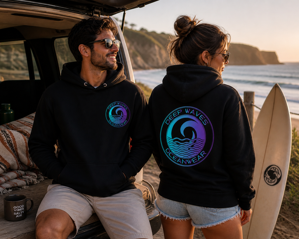 Deep Waves Unisex Pullover Hoodie