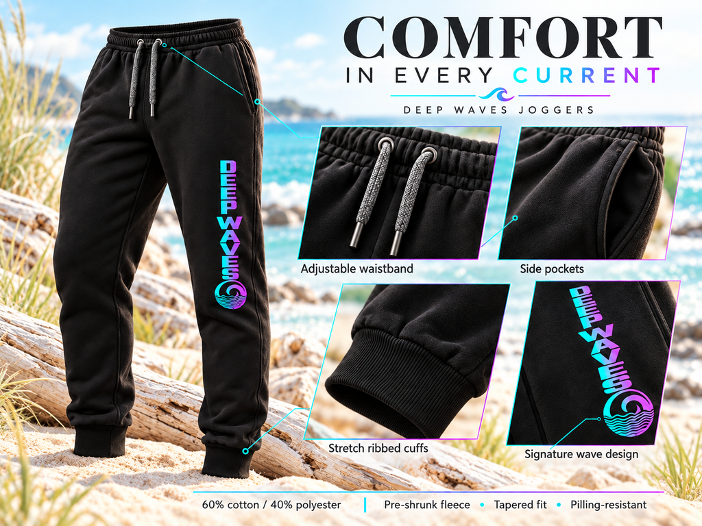 Deep Waves Unisex Joggers