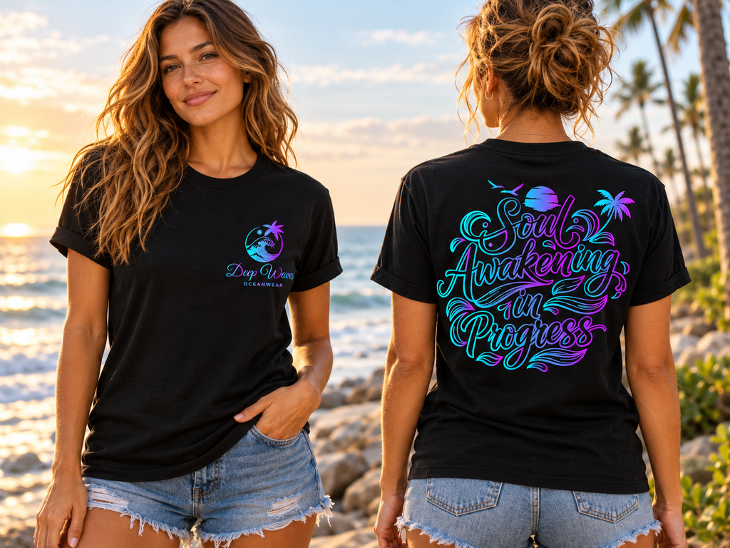 Soul Awakening In Progress Relaxed Tee - Floral