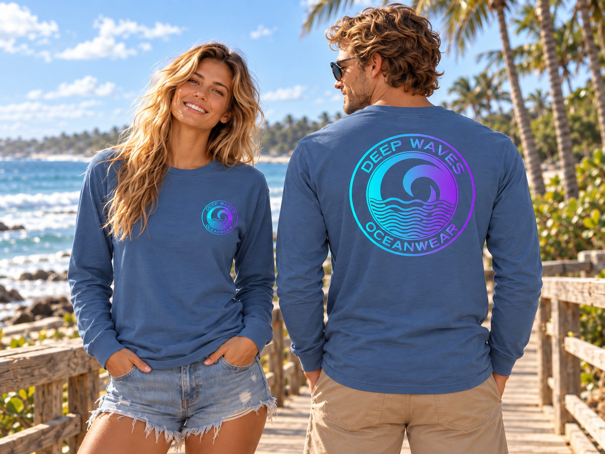 Deep Waves Unisex Long Sleeve Tee
