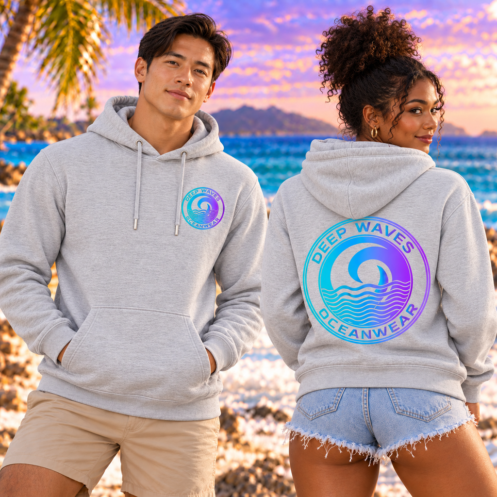Deep Waves Unisex Pullover Hoodie