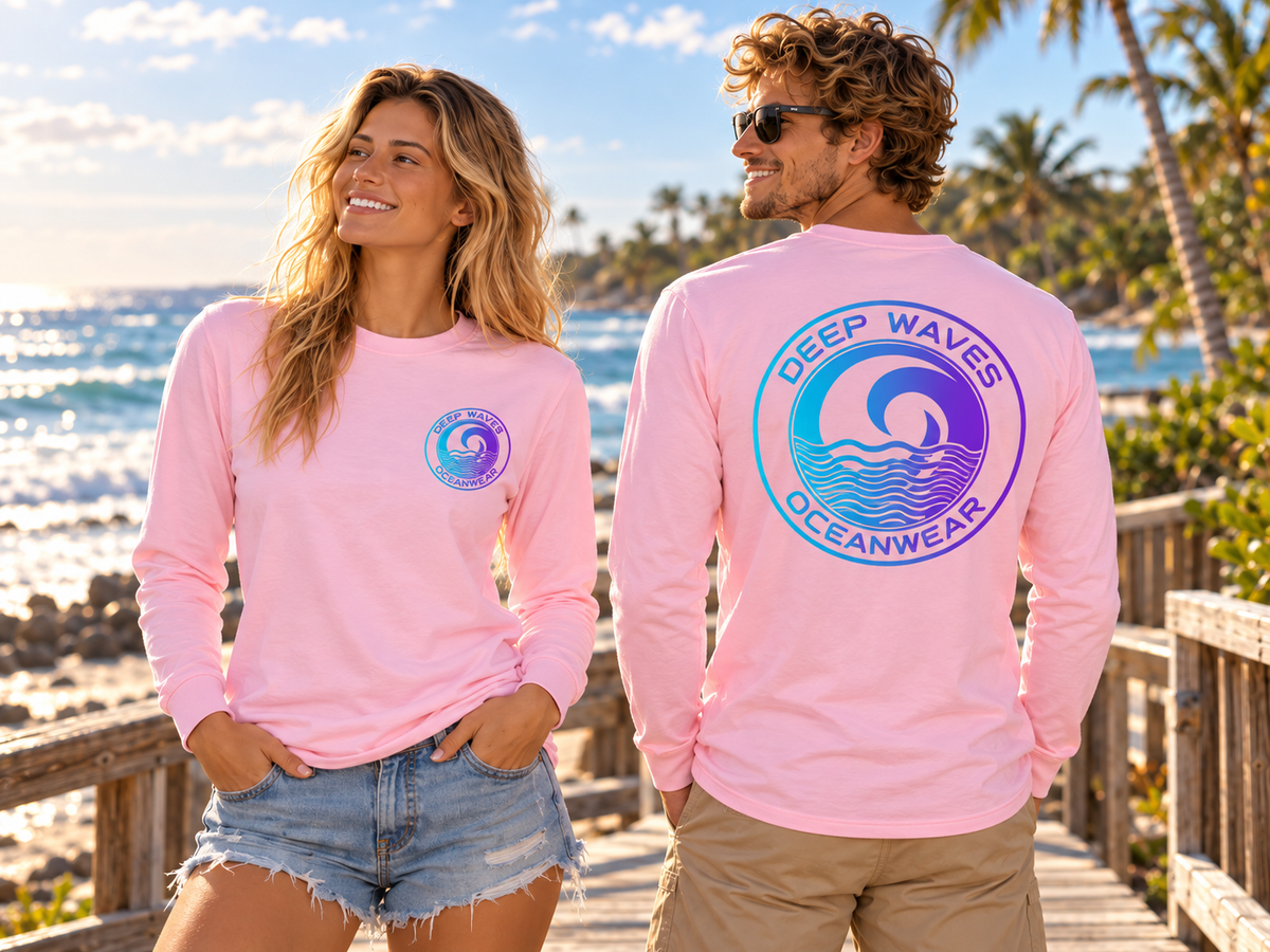 Deep Waves Unisex Long Sleeve Tee