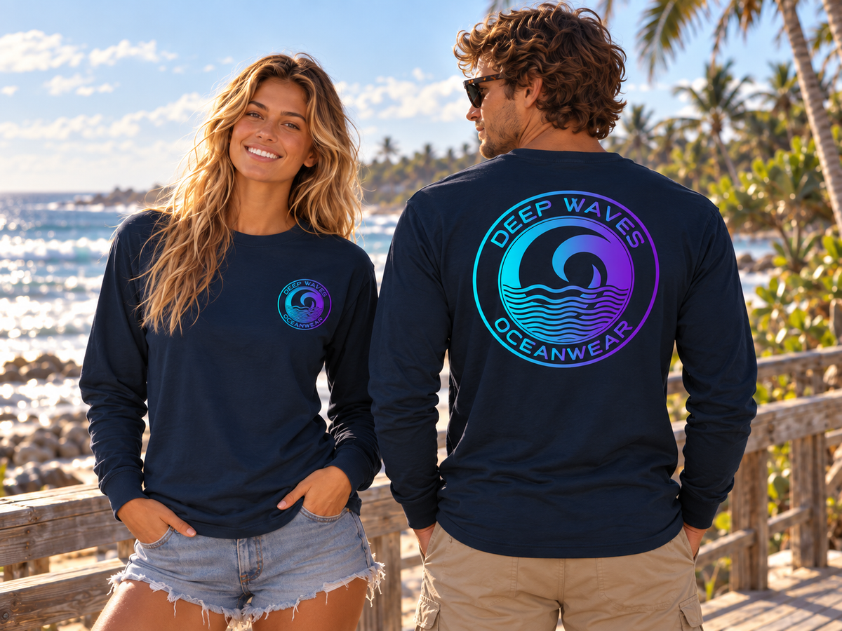Deep Waves Unisex Long Sleeve Tee