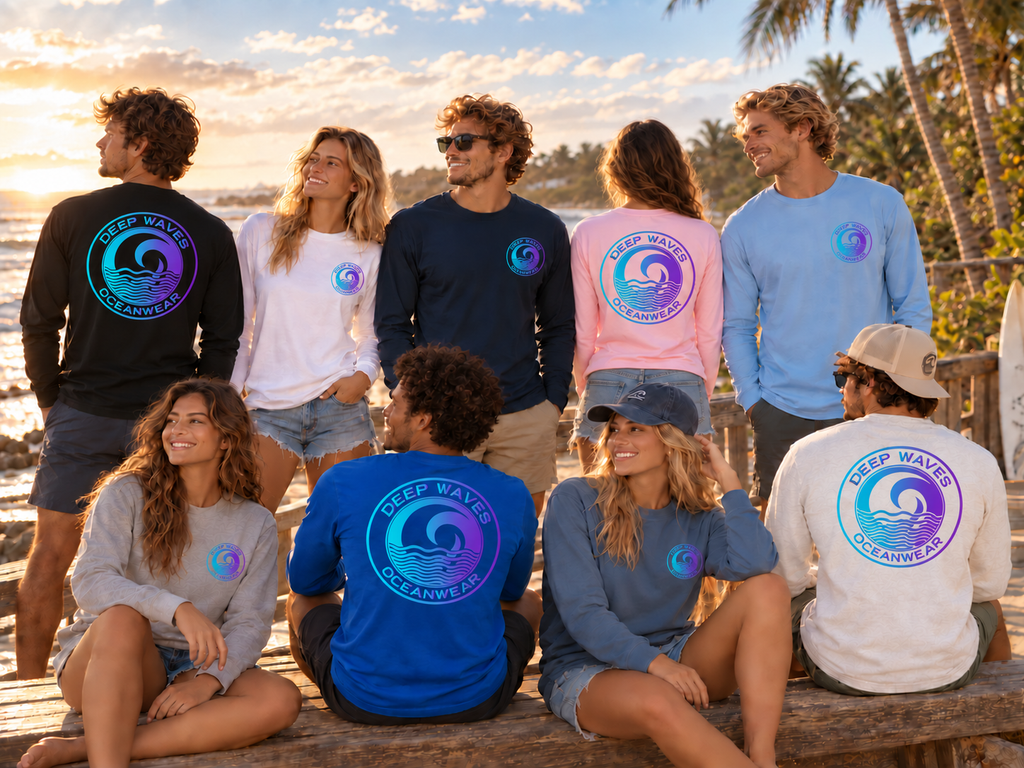 Deep Waves Unisex Long Sleeve Tee