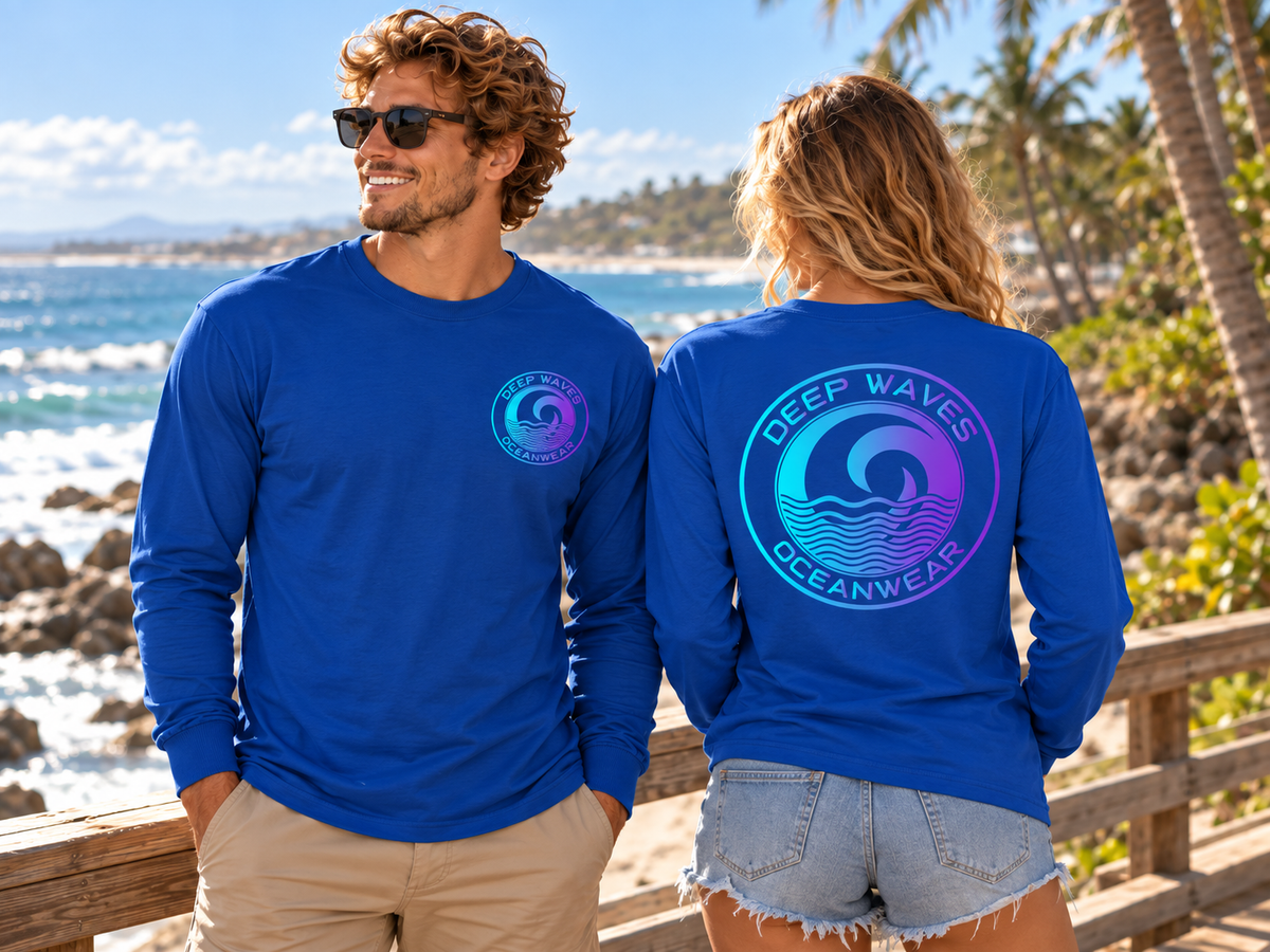 Deep Waves Unisex Long Sleeve Tee