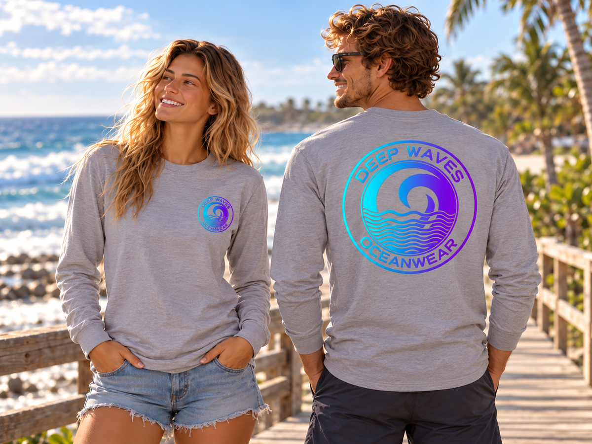 Deep Waves Unisex Long Sleeve Tee