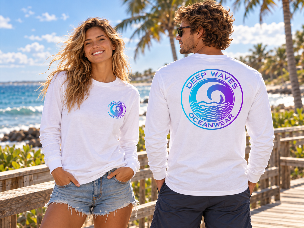 Deep Waves Unisex Long Sleeve Tee