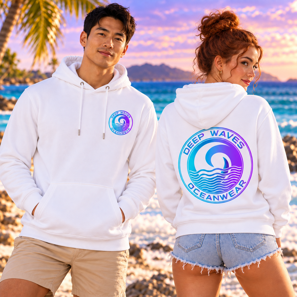 Deep Waves Unisex Pullover Hoodie